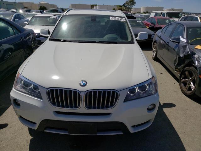 5UXWX7C59E0E80442 - 2014 BMW X3 XDRIVE35I WHITE photo 5