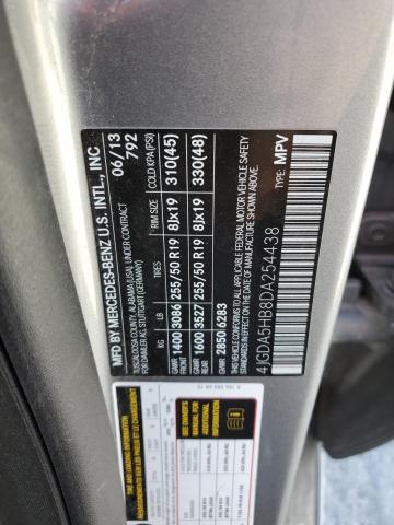 4JGDA5HB8DA254438 - 2013 MERCEDES-BENZ ML 350 4MATIC TAN photo 12