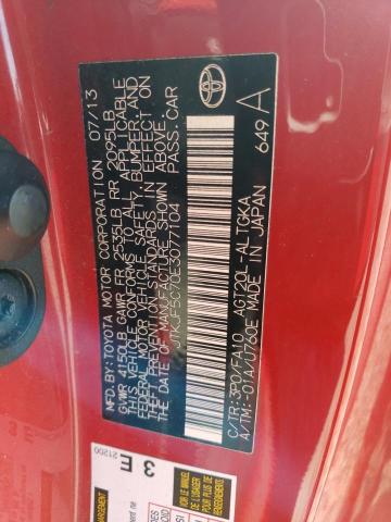 JTKJF5C70E3077104 - 2014 TOYOTA SCION TC RED photo 12