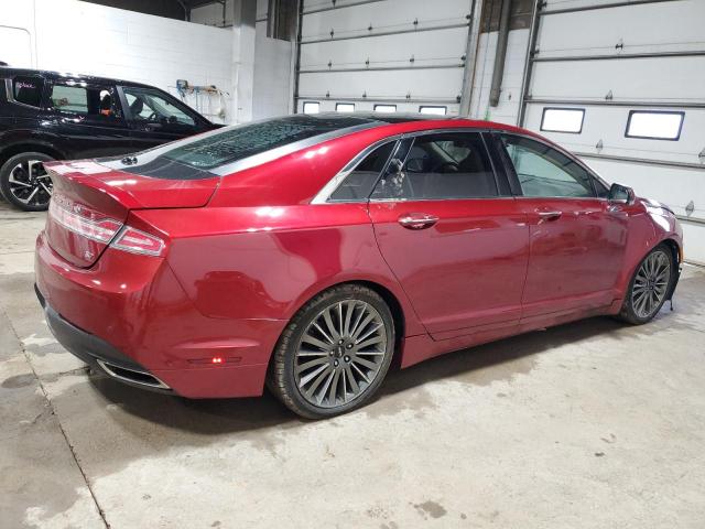 3LN6L2GK6ER830554 - 2014 LINCOLN MKZ RED photo 3