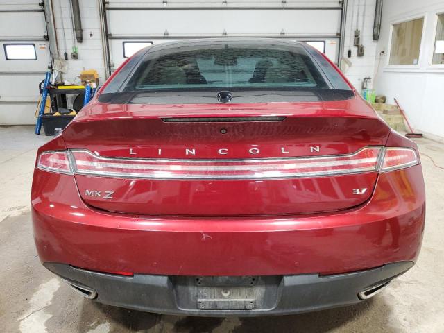 3LN6L2GK6ER830554 - 2014 LINCOLN MKZ RED photo 6