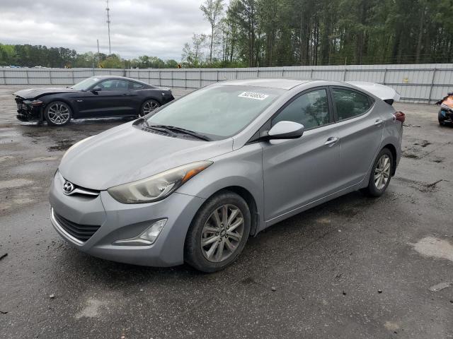 KMHDH4AE5EU121906 - 2014 HYUNDAI ELANTRA SE GRAY photo 1