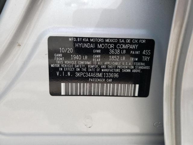 3KPC34A68ME133696 - 2021 HYUNDAI ACCENT LIMITED SILVER photo 13