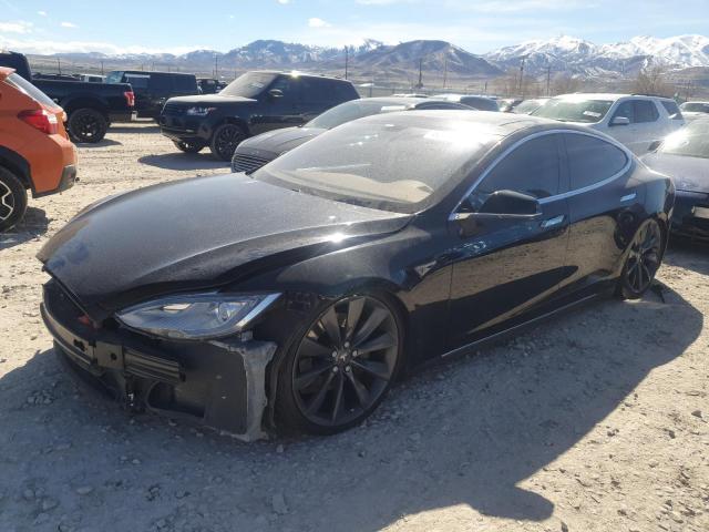 5YJSA1DP1DFP13810 - 2013 TESLA MODEL S შავი ფოტო 1