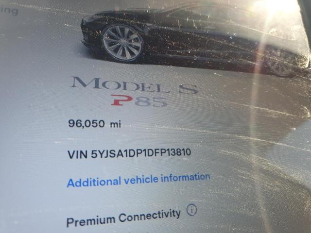 5YJSA1DP1DFP13810 - 2013 TESLA MODEL S შავი ფოტო 9