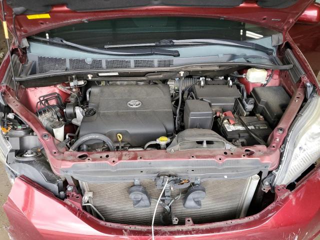 5TDYK3DC1FS558173 - 2015 TOYOTA SIENNA XLE BURGUNDY photo 12