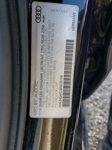 WAUHGAFC3EN079158 - 2014 AUDI A6 PRESTIGE შავი ფოტო 12