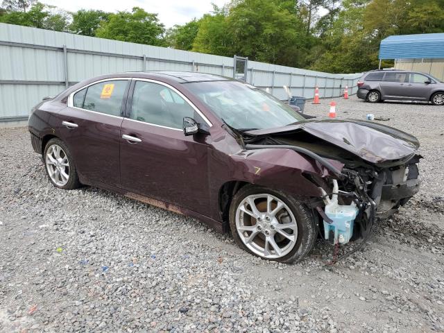 1N4AA5APXEC461518 - 2014 NISSAN MAXIMA S MAROON photo 4