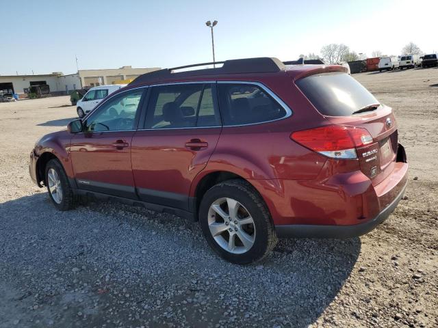 4S4BRCKC5E3242677 - 2014 SUBARU OUTBACK 2.5I LIMITED RED photo 2