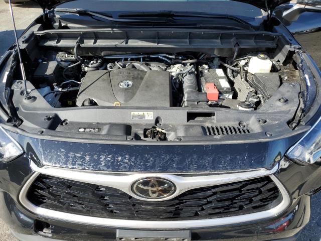 5TDGZRBH6MS157708 - 2021 TOYOTA HIGHLANDER XLE BLACK photo 12