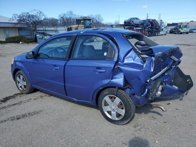 KL1TD56E99B658989 - 2009 CHEVROLET AVEO LS BLUE photo 2