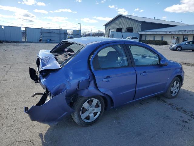 KL1TD56E99B658989 - 2009 CHEVROLET AVEO LS BLUE photo 3