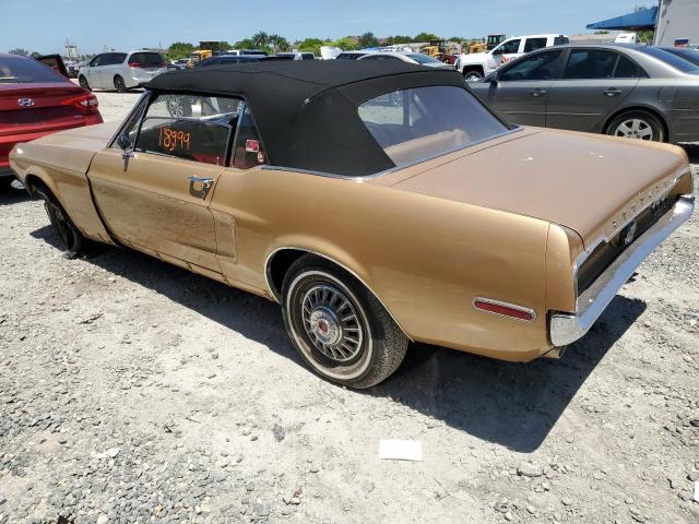 8F03C203513 - 1968 FORD MUSTANG GOLD photo 2