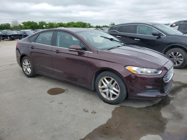 3FA6P0H79DR281279 - 2013 FORD FUSION SE BURGUNDY photo 4