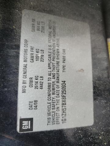 1G1ZH57BX8F250934 - 2008 CHEVROLET MALIBU 1LT 蓝色 照片 13