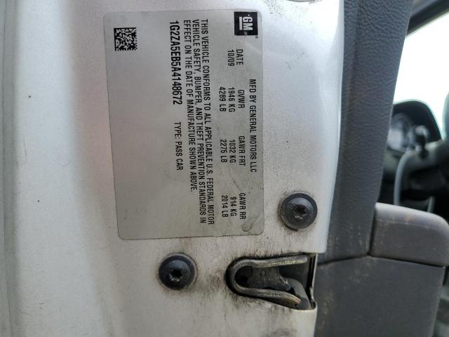 1G2ZA5EB5A4148672 - 2010 PONTIAC G6 SILVER photo 12