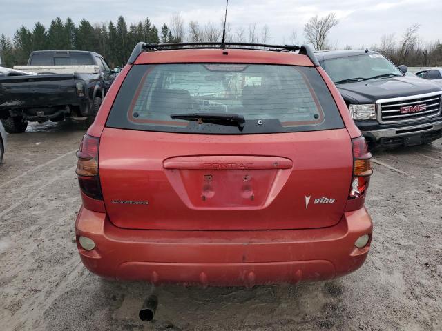 5Y2SM62884Z421078 - 2004 PONTIAC VIBE RED photo 6