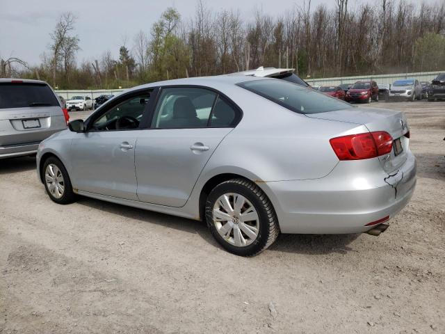 3VW2K7AJ2CM349095 - 2012 VOLKSWAGEN JETTA BASE فضي صورة 2