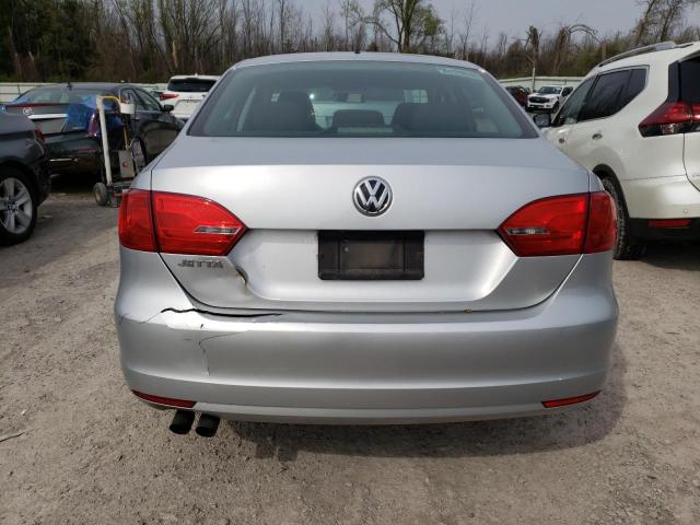 3VW2K7AJ2CM349095 - 2012 VOLKSWAGEN JETTA BASE فضي صورة 6