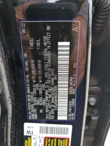 5TDGZRAH1NS553600 - 2022 TOYOTA HIGHLANDER XLE 黑色 照片 14