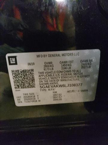 5GAEVAKW6LJ108377 - 2020 BUICK ENCLAVE ESSENCE 黑色 照片 13