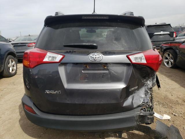 2T3YFREVXDW067328 - 2013 TOYOTA RAV4 LIMITED GRAY photo 6