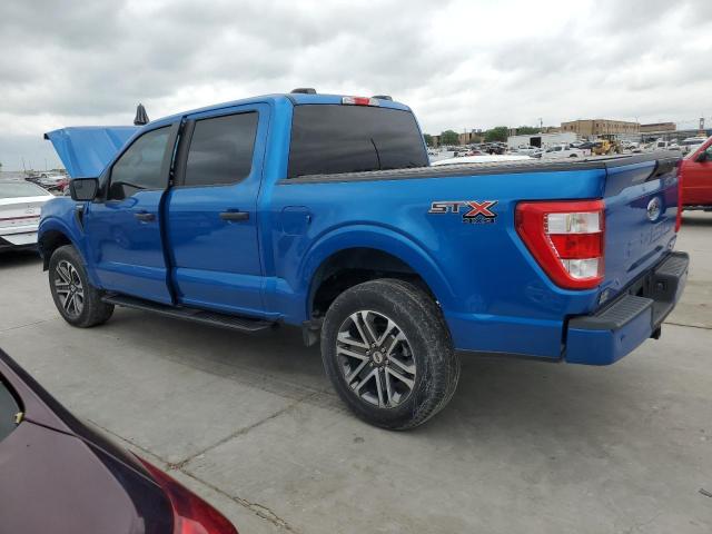 1FTEW1EP4MFA50399 - 2021 FORD F150 SUPERCREW BLUE photo 2