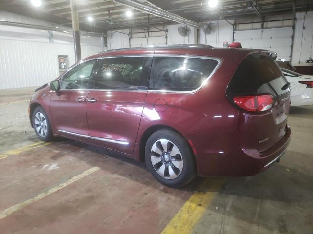 2C4RC1N76JR139714 - 2018 CHRYSLER PACIFICA HYBRID LIMITED BURGUNDY photo 2