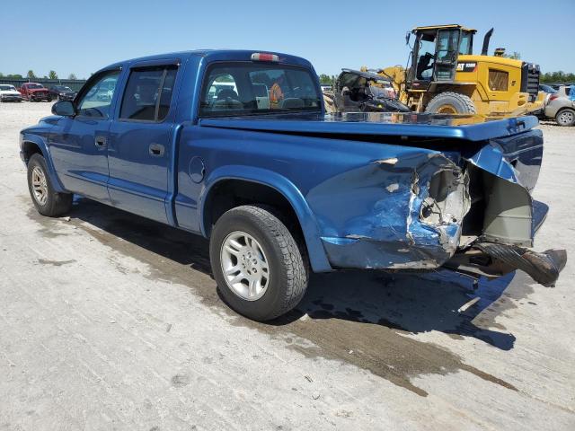 1D7HL38N64S505553 - 2004 DODGE DAKOTA QUAD SPORT BLUE photo 2