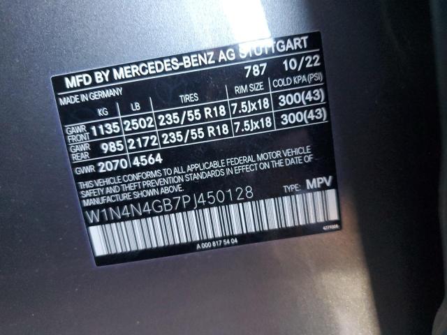 W1N4N4GB7PJ450128 - 2023 MERCEDES-BENZ GLA 250 SILVER photo 12