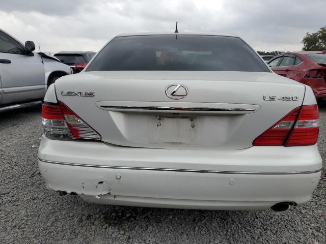 JTHBN36F040152355 - 2004 LEXUS LS 430 WHITE photo 6