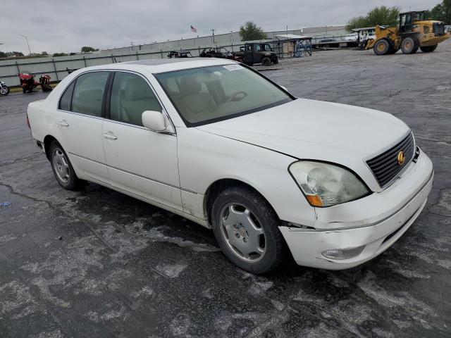 JTHBN30F820068953 - 2002 LEXUS LS 430 WHITE photo 4