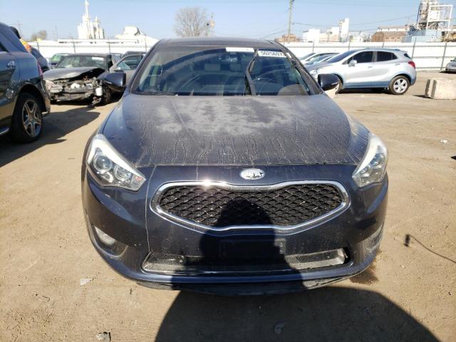 KNALN4D76E5134595 - 2014 KIA CADENZA PREMIUM BLUE photo 5