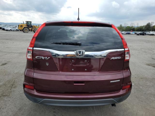 2HKRM4H47GH607360 - 2016 HONDA CR-V SE BURGUNDY photo 6