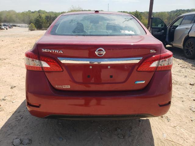 3N1AB7AP6DL712267 - 2013 NISSAN SENTRA S RED photo 6