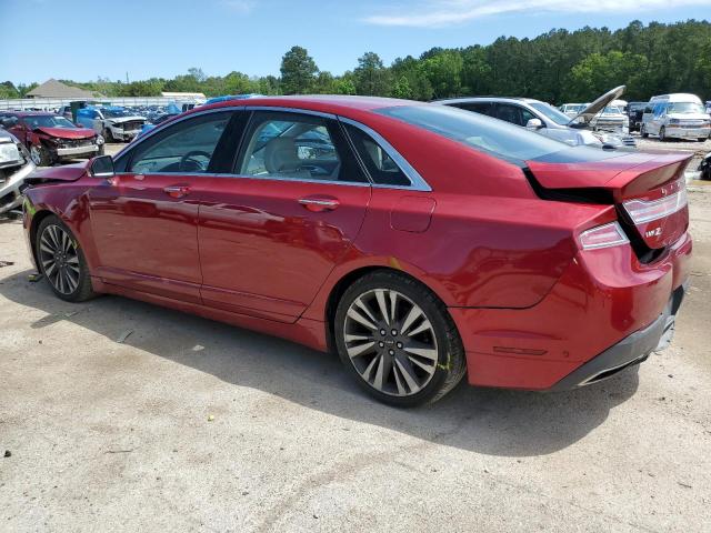 3LN6L5E90JR628207 - 2018 LINCOLN MKZ RESERVE BURGUNDY photo 2