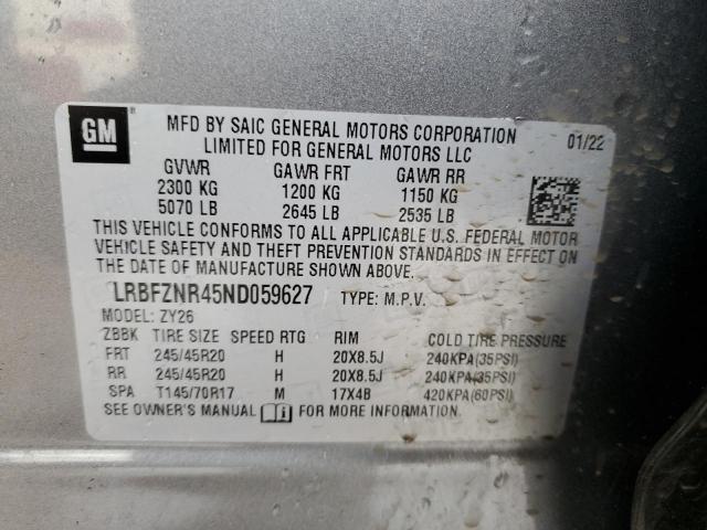 LRBFZNR45ND059627 - 2022 BUICK ENVISION ESSENCE GRAY photo 14