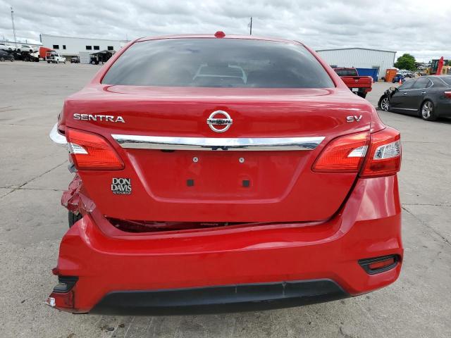 3N1AB7AP0HL685749 - 2017 NISSAN SENTRA S RED photo 6