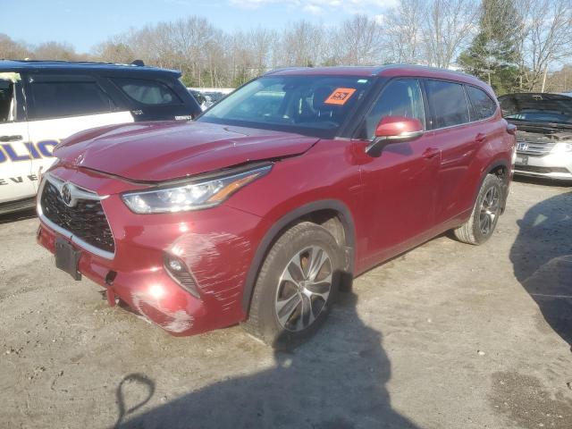 5TDGZRBH2LS508063 - 2020 TOYOTA HIGHLANDER XLE RED photo 1