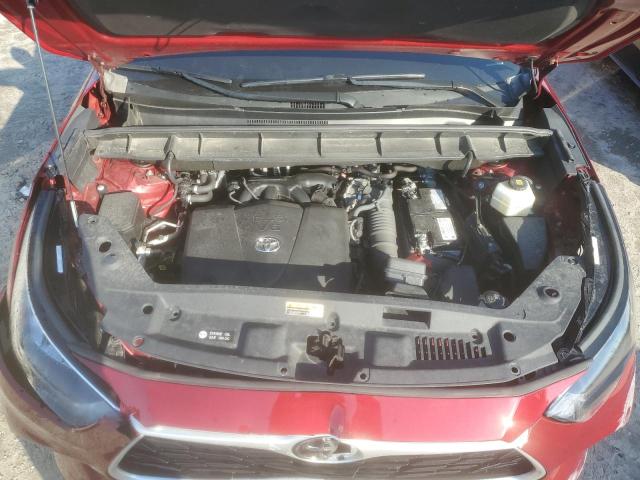 5TDGZRBH2LS508063 - 2020 TOYOTA HIGHLANDER XLE RED photo 12