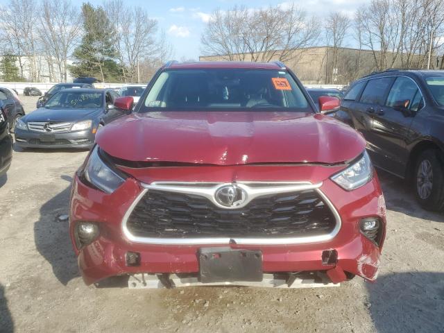 5TDGZRBH2LS508063 - 2020 TOYOTA HIGHLANDER XLE RED photo 5
