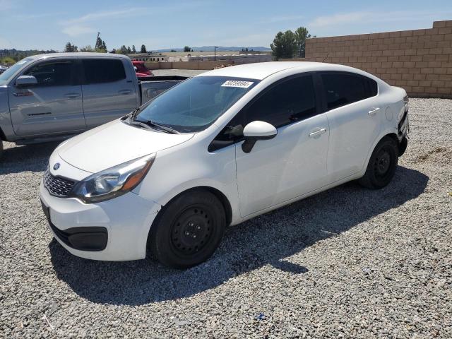 KNADM4A35E6402667 - 2014 KIA RIO LX WHITE photo 1