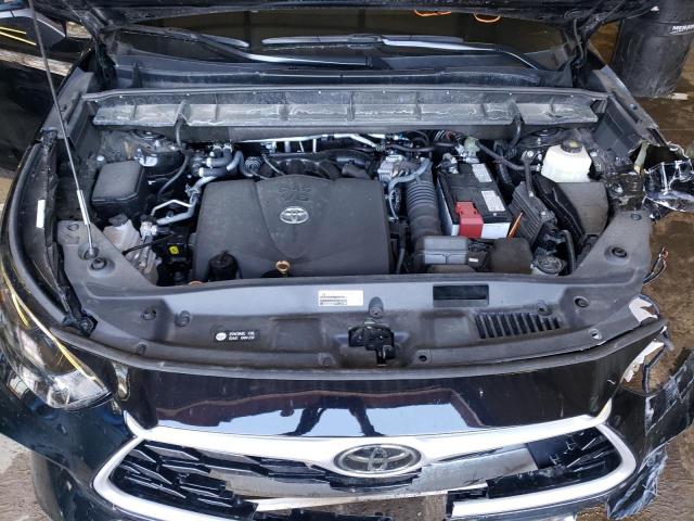 5TDGZRBH8NS580047 - 2022 TOYOTA HIGHLANDER XLE BLACK photo 12