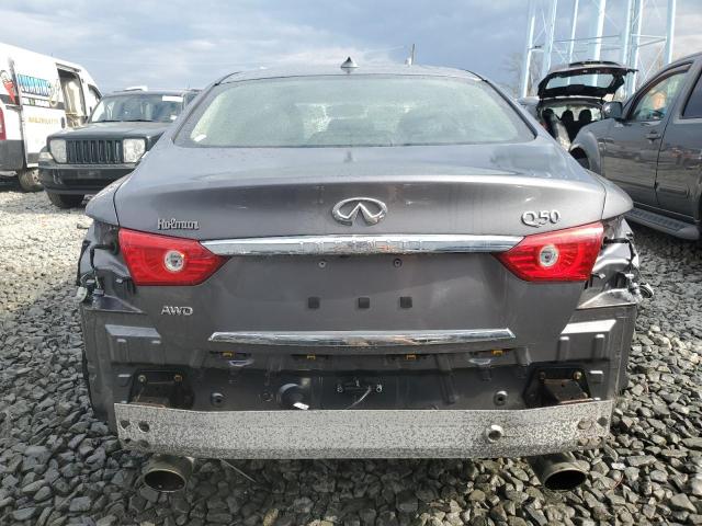 JN1BV7AR8EM701131 - 2014 INFINITI Q50 BASE GRAY photo 6