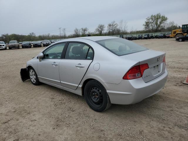 1HGFA16567L121643 - 2007 HONDA CIVIC LX SILVER photo 2