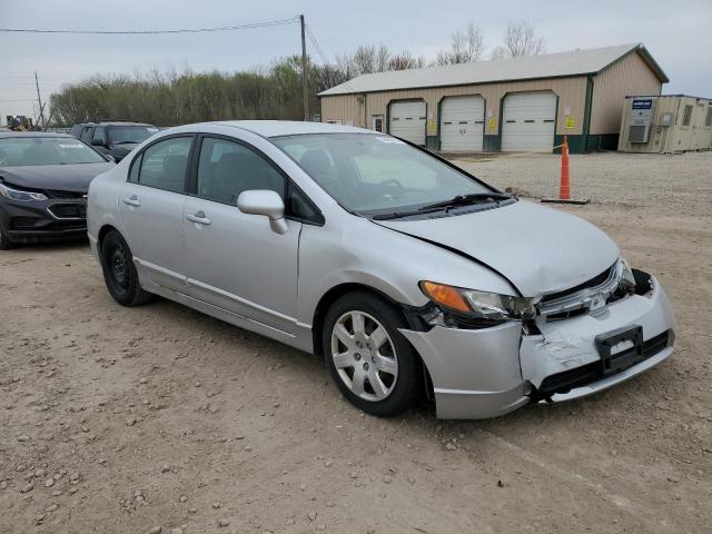 1HGFA16567L121643 - 2007 HONDA CIVIC LX SILVER photo 4