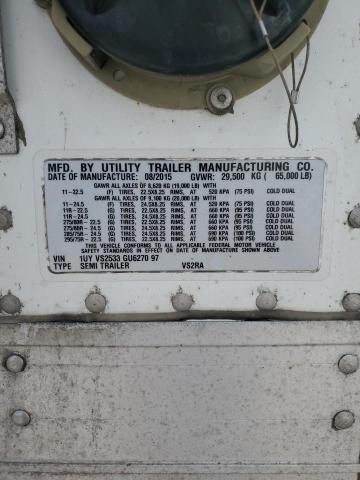 1UYVS2533GU627097 - 2016 UTILITY TRAILER WHITE photo 10