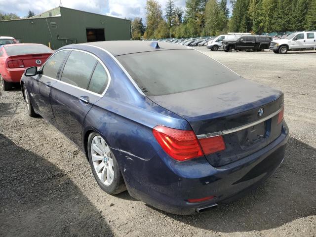 WBAKB835X9CY59971 - 2009 BMW 750 LI BLUE photo 3