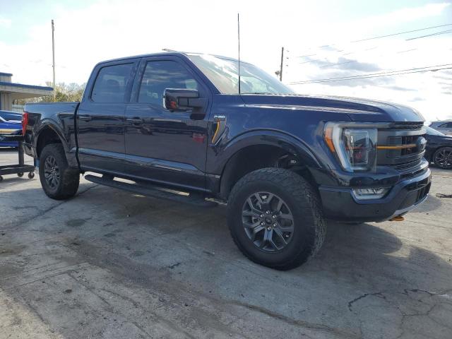 1FTEW1E85NFA90470 - 2022 FORD F150 SUPERCREW BLUE photo 4