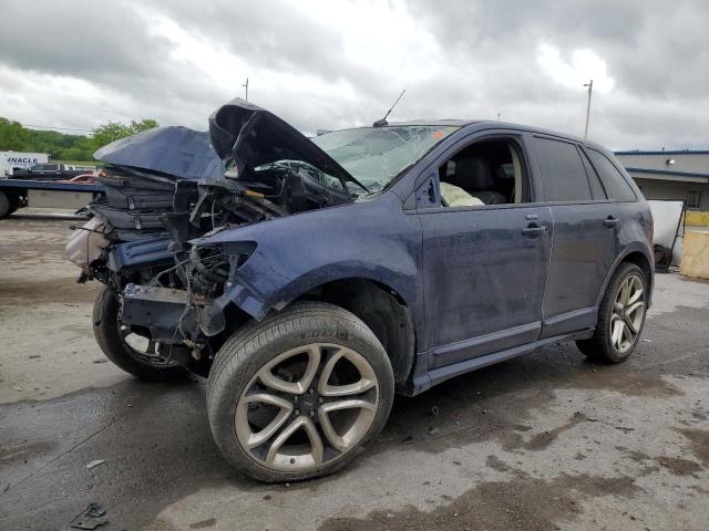 2FMDK3AK5BBB38434 - 2011 FORD EDGE SPORT BLUE photo 1